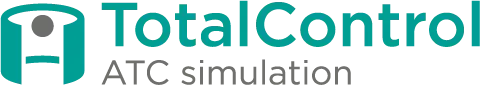 TotalControl ATC Simulation full logo teal coloured