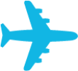 plane icon blue png
